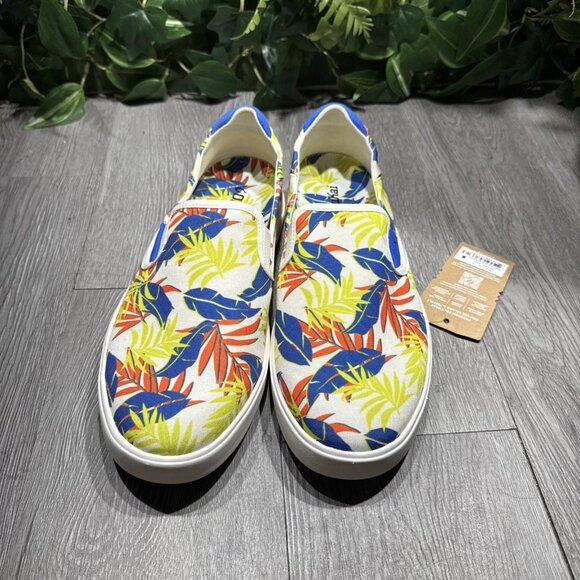 OluKai Lae\'ahi Pa\'i Men’s US Size 10.5 Canvas Slip-On Sneakers Off White/Aloha main image 8